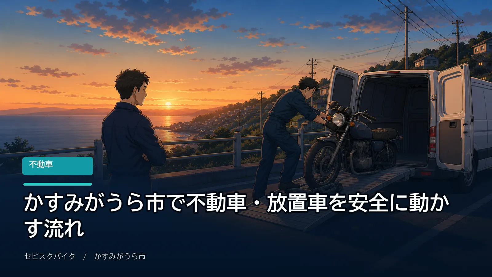 かすみがうら市で不動車・放置車を安全に動かす流れ