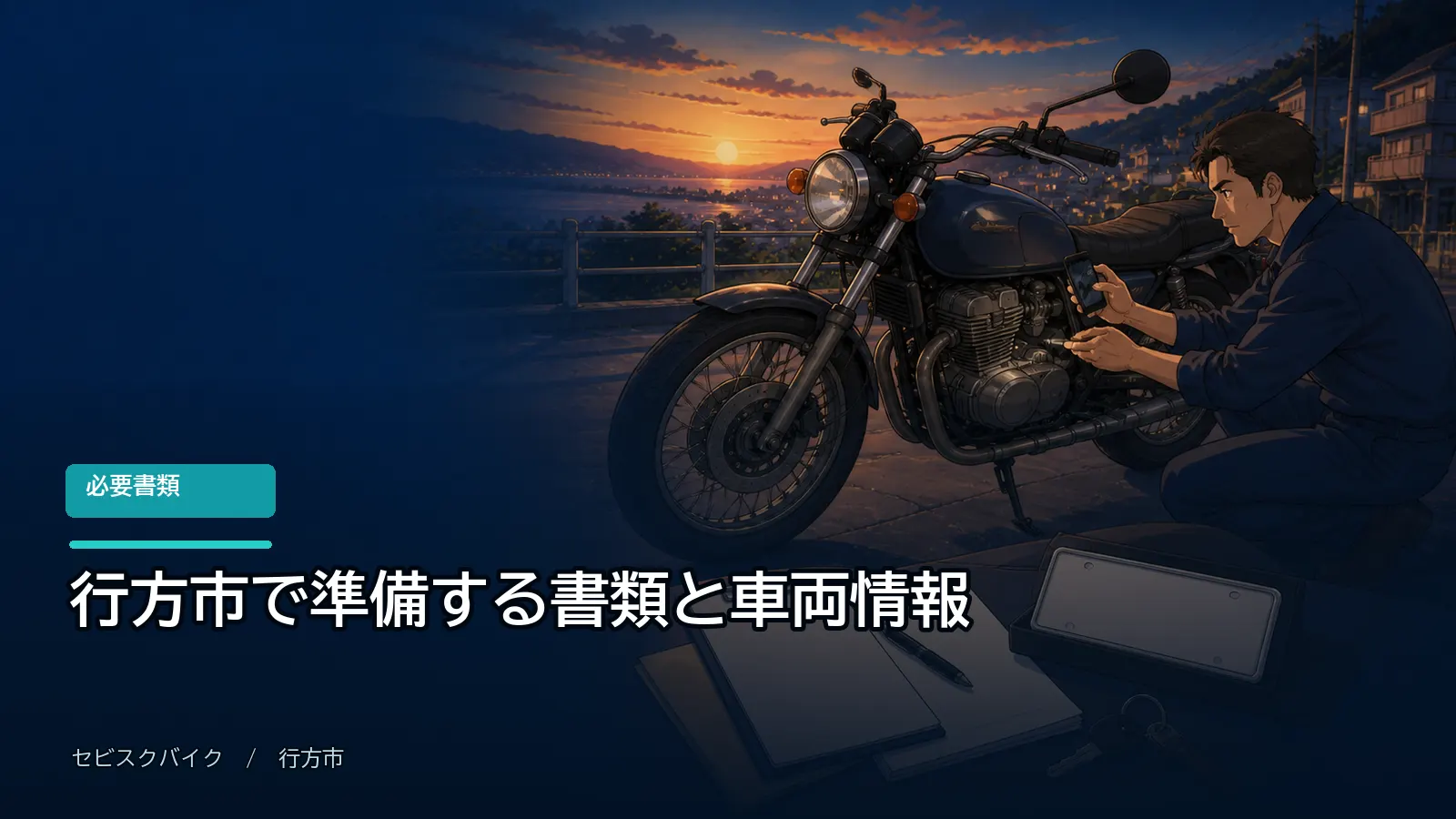行方市で準備する書類と車両情報