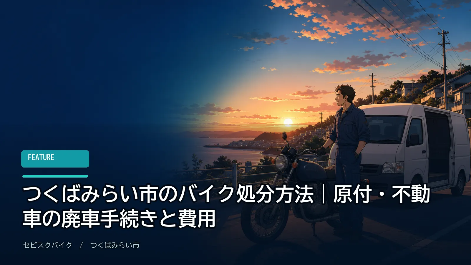 つくばみらい市のバイク処分方法｜原付・不動車の廃車手続きと費用