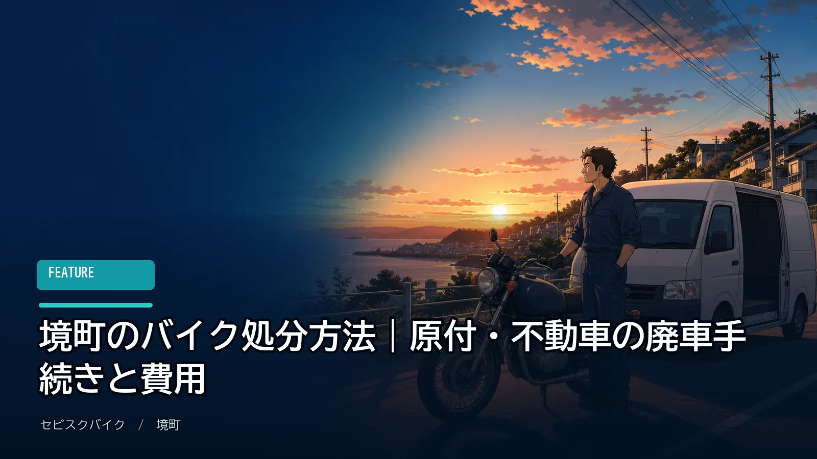 境町のバイク処分方法｜原付・不動車の廃車手続きと費用