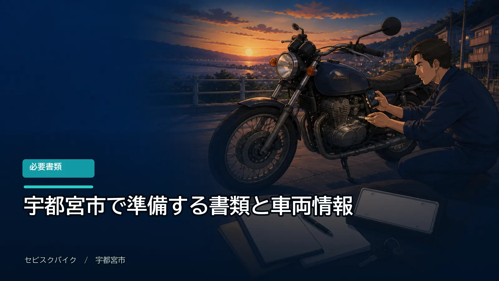 宇都宮市で準備する書類と車両情報