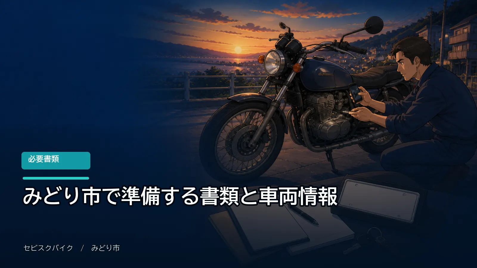 みどり市で準備する書類と車両情報