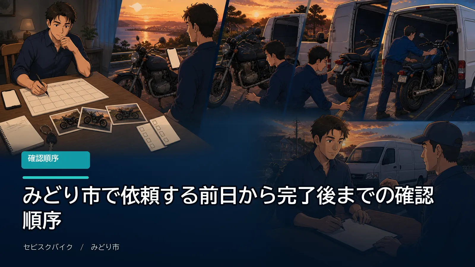 みどり市で依頼する前日から完了後までの確認順序
