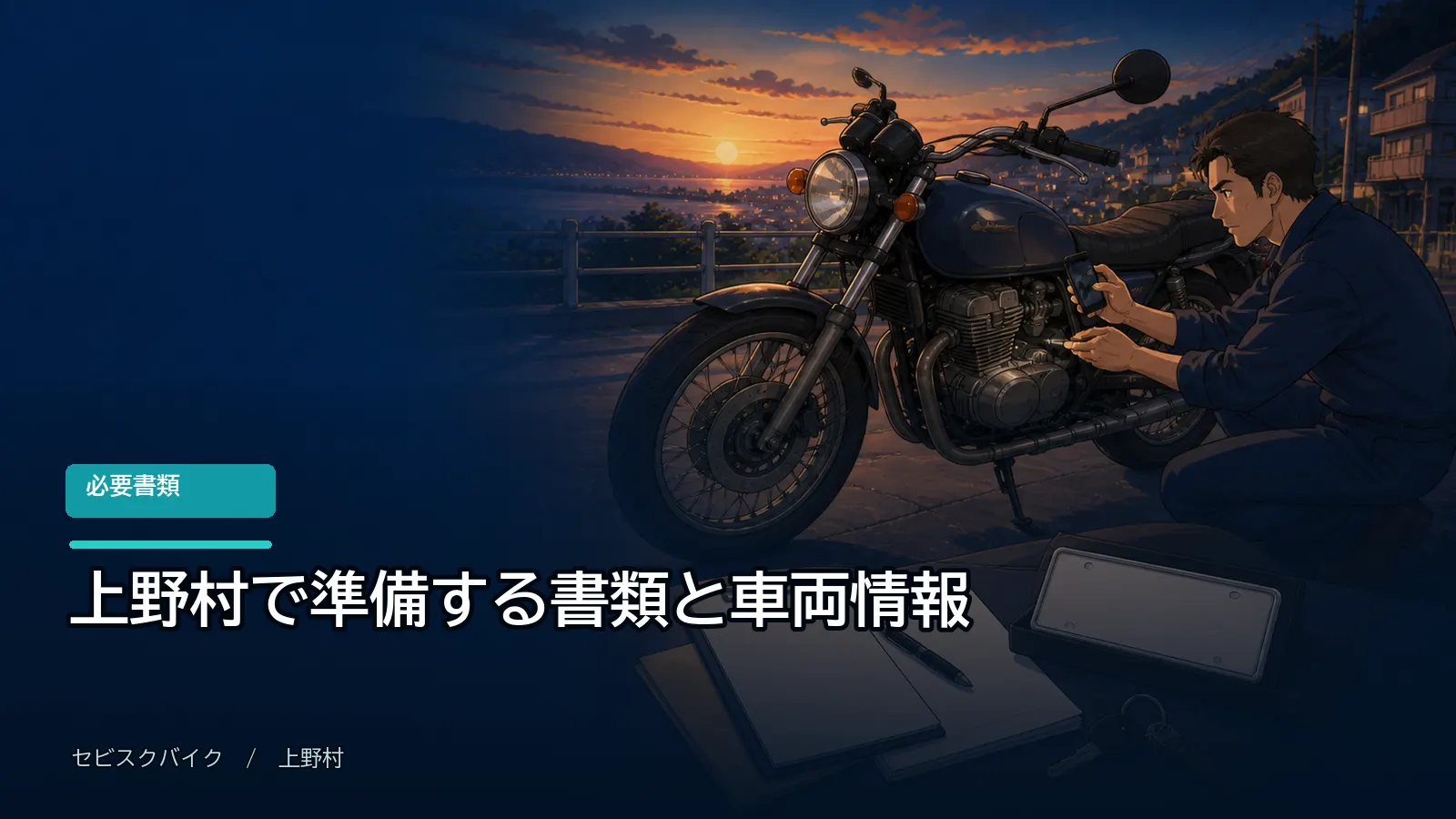 上野村で準備する書類と車両情報