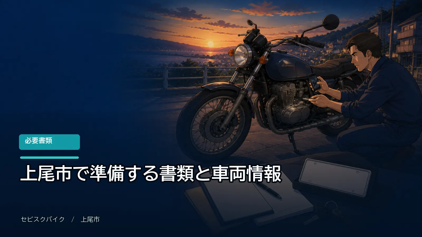 上尾市で準備する書類と車両情報