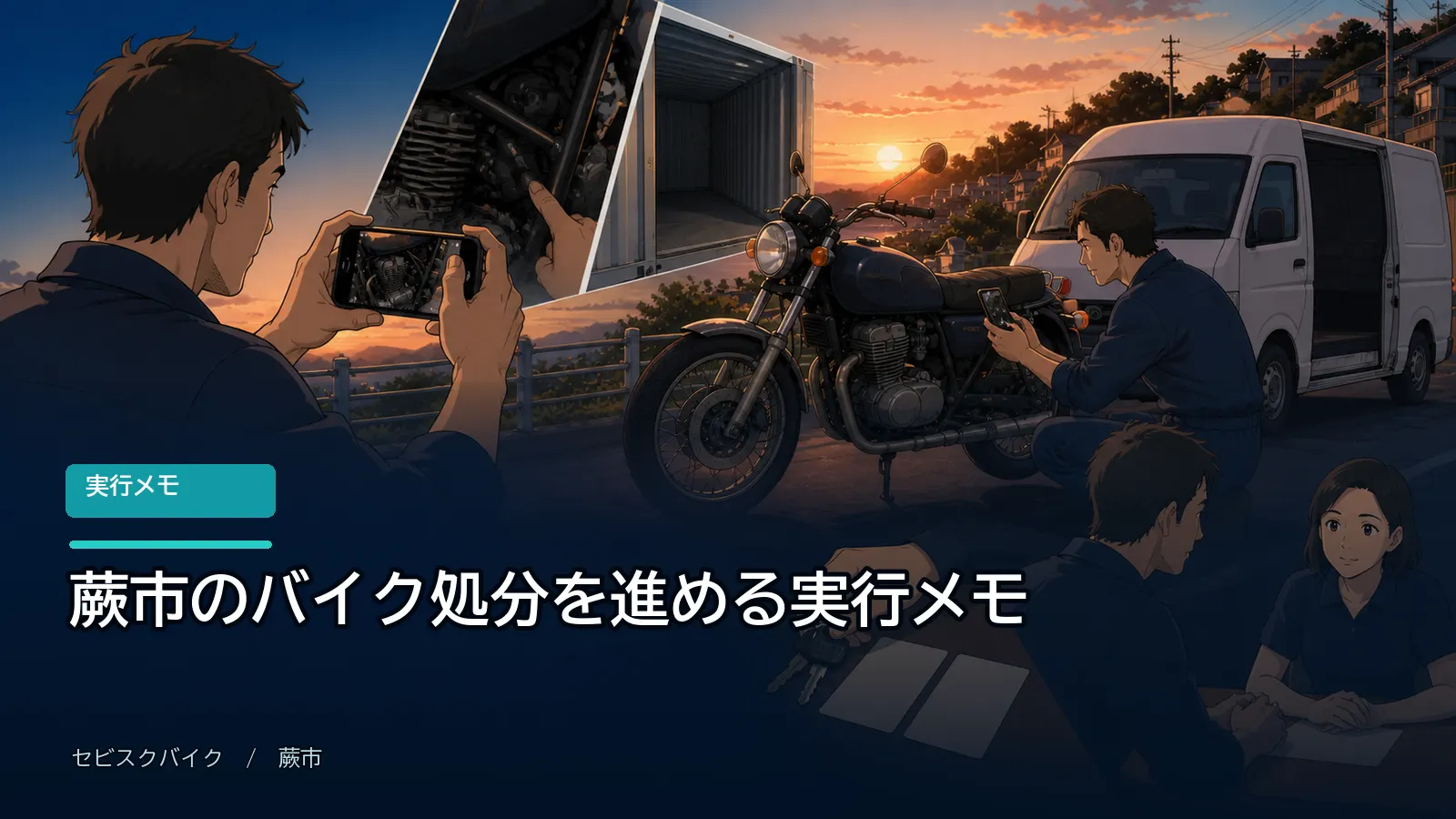 蕨市のバイク処分を進める実行メモ