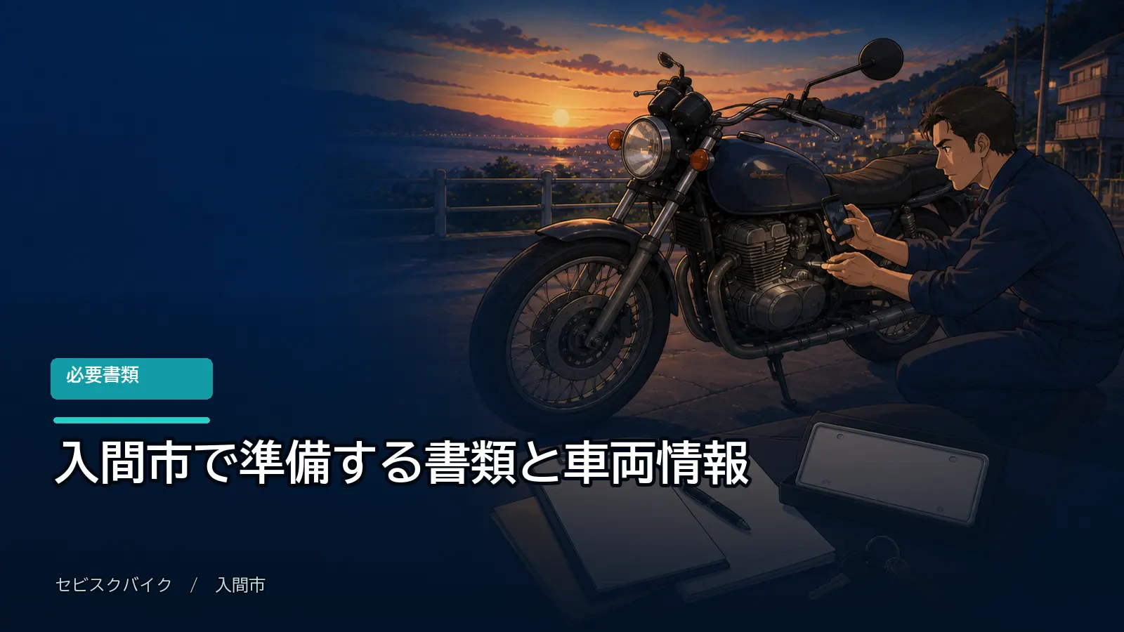 入間市で準備する書類と車両情報