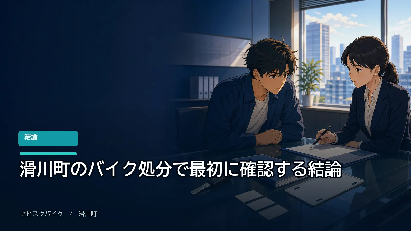 滑川町のバイク処分で最初に確認する結論