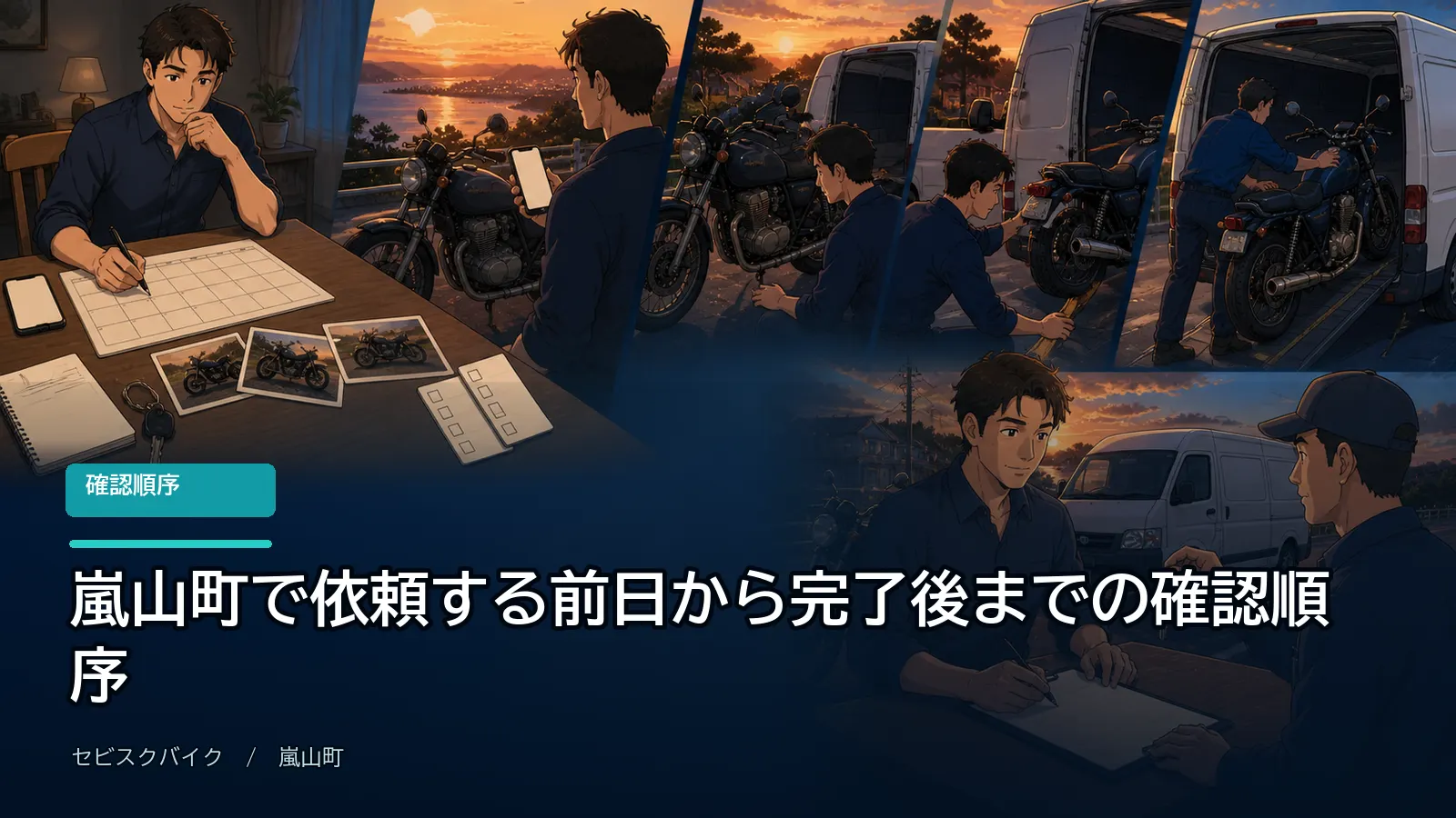 嵐山町で依頼する前日から完了後までの確認順序