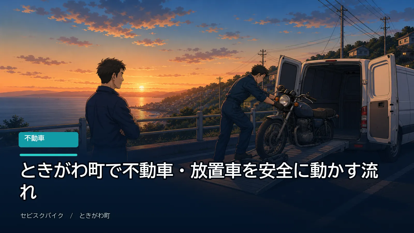 ときがわ町で不動車・放置車を安全に動かす流れ