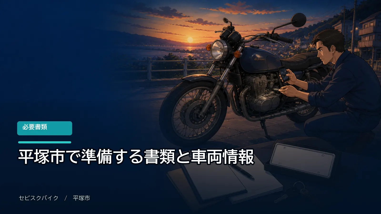 平塚市で準備する書類と車両情報