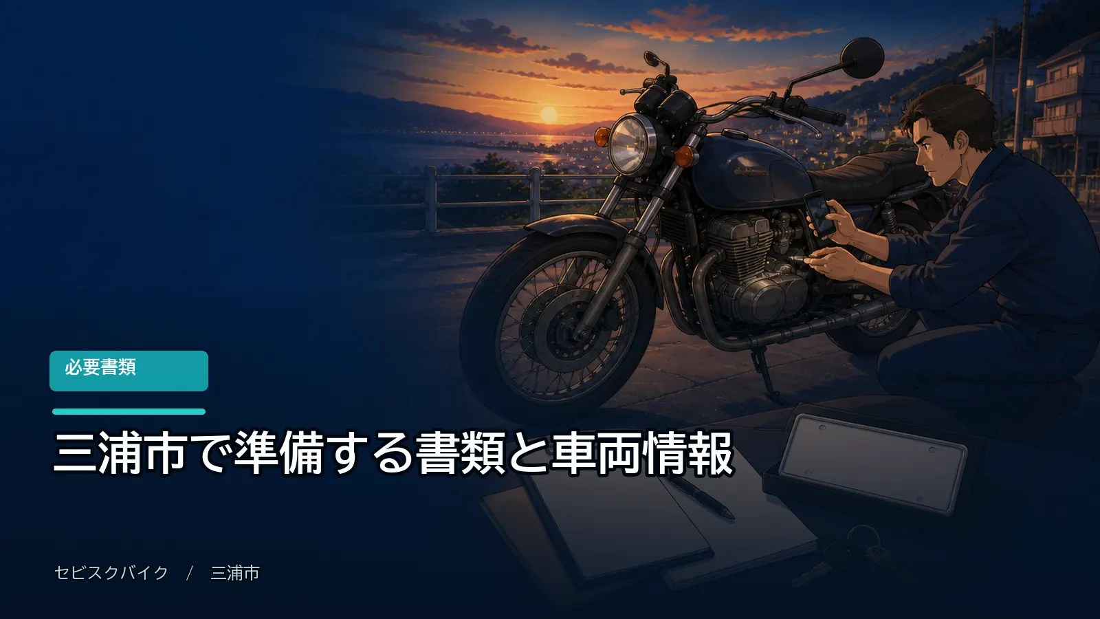 三浦市で準備する書類と車両情報