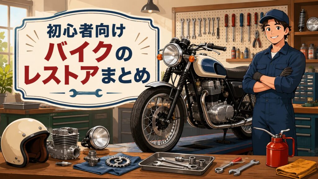 初心者向けバイクのレストアまとめ
